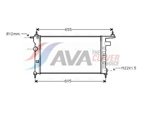 Radiator, engine cooling OLA2183 Ava Quality Cooling