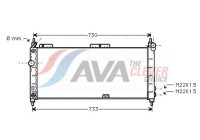 Radiator, engine cooling OLA2200 Ava Quality Cooling