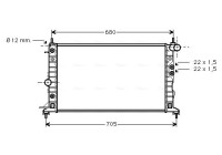 Radiator, engine cooling OLA2220 Ava Quality Cooling