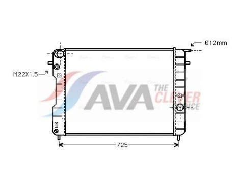 Radiator, engine cooling OLA2239 Ava Quality Cooling
