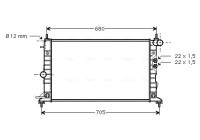 Radiator, engine cooling OLA2244 Ava Quality Cooling