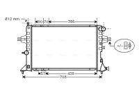 Radiator, engine cooling OLA2252 Ava Quality Cooling