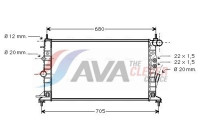 Radiator, engine cooling OLA2359 Ava Quality Cooling