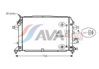 Radiator, engine cooling OLA2460 Ava Quality Cooling