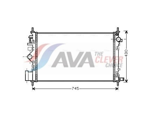 Radiator, engine cooling OLA2469 Ava Quality Cooling