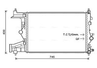 Radiator, engine cooling OLA2485 Ava Quality Cooling
