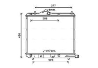 Radiator, engine cooling OLA2590 Ava Quality Cooling