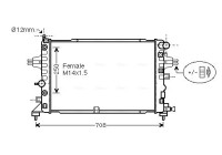 Radiator, engine cooling OLA2625 Ava Quality Cooling