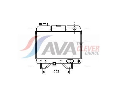 Radiator, engine cooling PE2019 Ava Quality Cooling