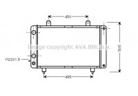 Radiator, engine cooling PE2112 Ava Quality Cooling