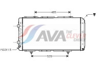 Radiator, engine cooling PE2150 Ava Quality Cooling