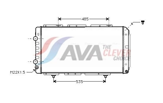 Radiator, engine cooling PE2150 Ava Quality Cooling