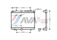 Radiator, engine cooling PE2234 Ava Quality Cooling