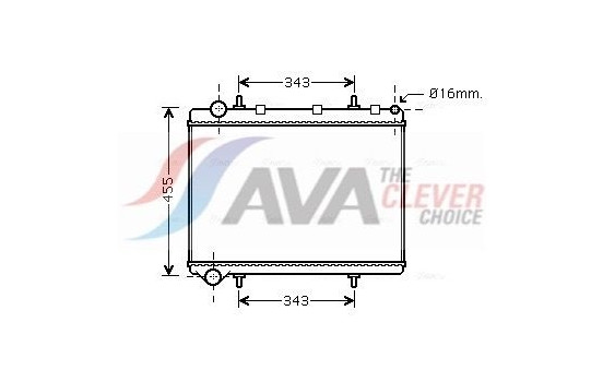 Radiator, engine cooling PE2259 Ava Quality Cooling
