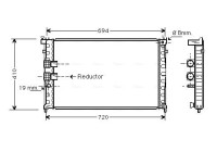 Radiator, engine cooling PE2339 Ava Quality Cooling