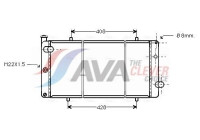 Radiator, engine cooling PEA2079 Ava Quality Cooling