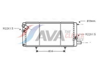 Radiator, engine cooling PEA2085 Ava Quality Cooling