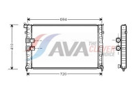 Radiator, engine cooling PEA2176 Ava Quality Cooling
