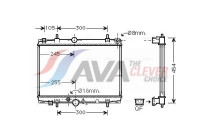 Radiator, engine cooling PEA2213 Ava Quality Cooling