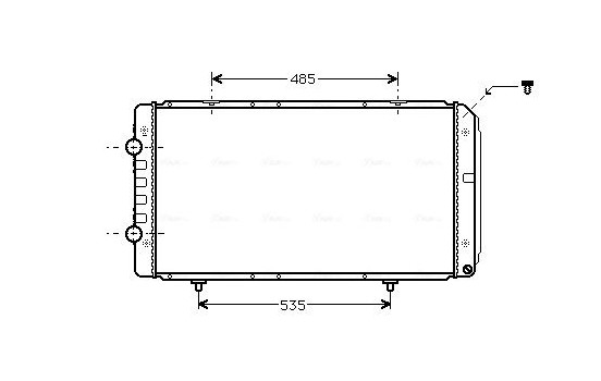 Radiator, engine cooling PEA2268 Ava Quality Cooling