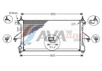 Radiator, engine cooling PEA2310 Ava Quality Cooling