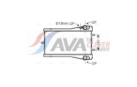 Radiator, engine cooling PR2044 Ava Quality Cooling
