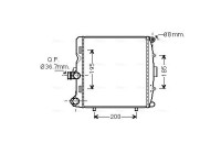 Radiator, engine cooling PR2055 Ava Quality Cooling