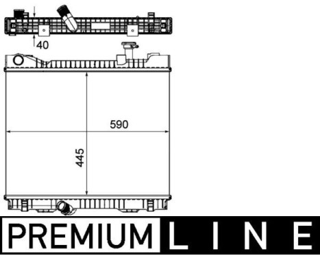 Radiator, engine cooling PREMIUM LINE