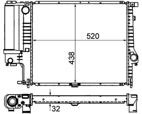 Radiator, engine cooling PREMIUM LINE, Image 2