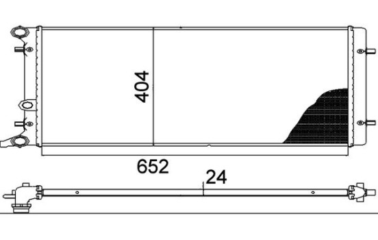 Radiator, engine cooling PREMIUM LINE, Image 4