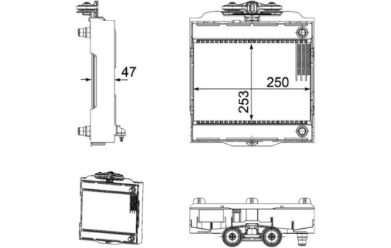 Radiator, engine cooling PREMIUM LINE