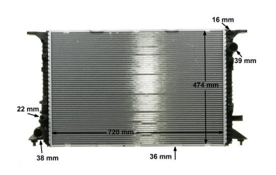 Radiator, engine cooling PREMIUM LINE, Image 11