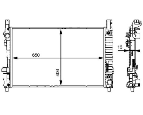 Radiator, engine cooling PREMIUM LINE, Image 2