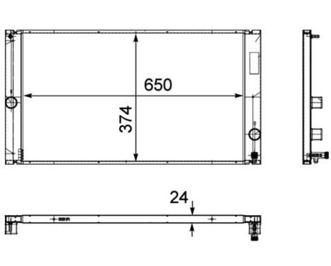 Radiator, engine cooling PREMIUM LINE, Image 4