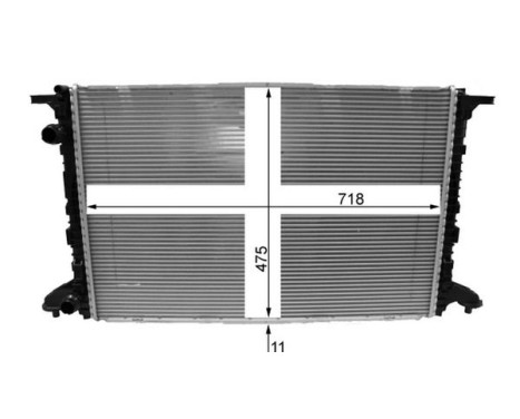 Radiator, engine cooling PREMIUM LINE, Image 3
