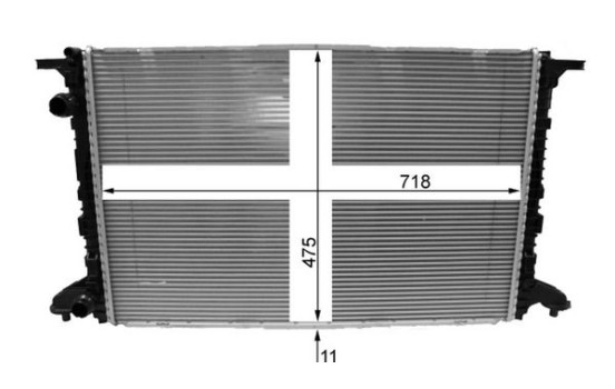 Radiator, engine cooling PREMIUM LINE, Image 3