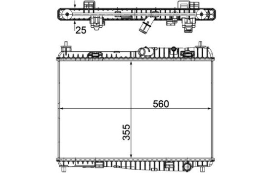 Radiator, engine cooling PREMIUM LINE, Image 2