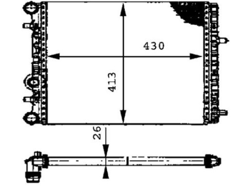 Radiator, engine cooling PREMIUM LINE, Image 5