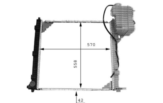 Radiator, engine cooling PREMIUM LINE, Image 9