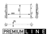 Radiator, engine cooling PREMIUM LINE