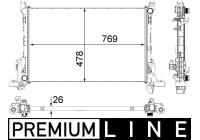 Radiator, engine cooling PREMIUM LINE