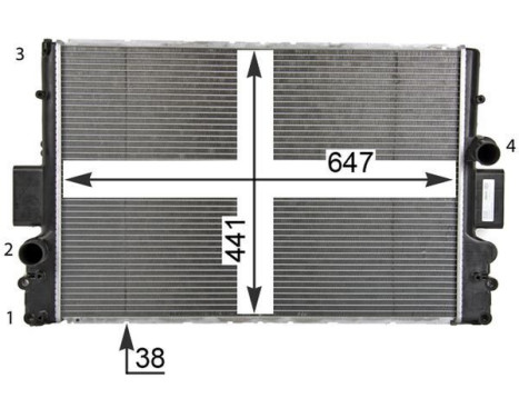 Radiator, engine cooling PREMIUM LINE, Image 10