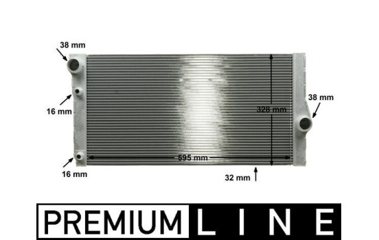 Radiator, engine cooling PREMIUM LINE