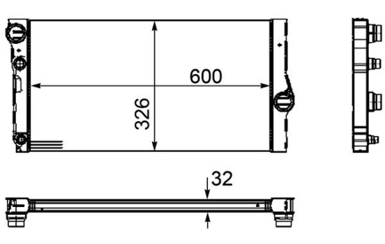 Radiator, engine cooling PREMIUM LINE, Image 2
