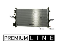 Radiator, engine cooling PREMIUM LINE