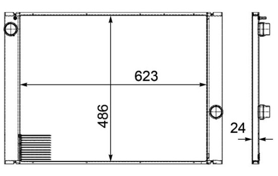 Radiator, engine cooling PREMIUM LINE
