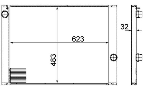 Radiator, engine cooling PREMIUM LINE