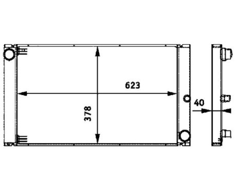 Radiator, engine cooling PREMIUM LINE