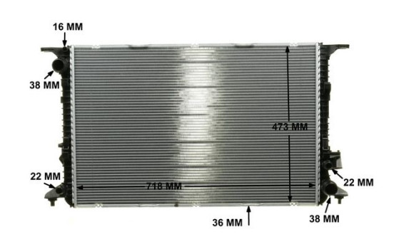 Radiator, engine cooling PREMIUM LINE, Image 9