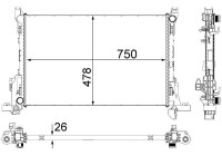Radiator, engine cooling PREMIUM LINE
